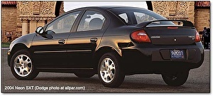 Шины на Dodge Neon 2004