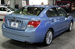 Шины на Subaru Impreza 2012