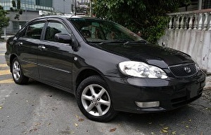 Шины на Toyota Corolla Altis 2002