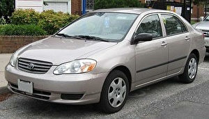 Шины на Toyota Corolla 2003